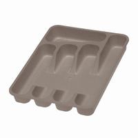 Plastový príborník KEEEPER 26,5x33,5cm šedý