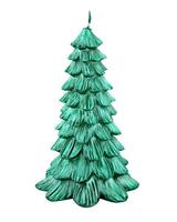 Sviečka vianočná stromček, zelená