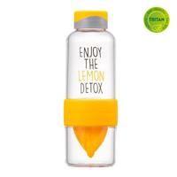 Fľaša na vodu "Bisfree Detox", 520 ml, žltá