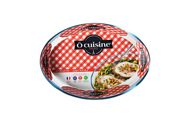 Sklenený pekáč Ocuisine 30 x 21 cm / 2 l, bor...