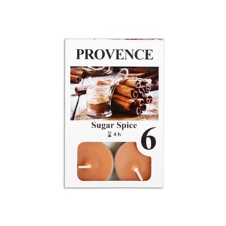 Čajová sviečka PROVENCE 6ks sladké korenie